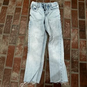 Subdued Jeans - light rinse, women’s size 0, button fly, worn once